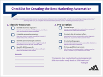 Screenshot of Marketing Automation Checklist